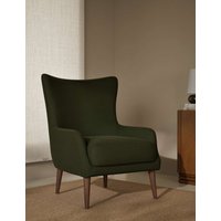 Gallery Direct Harriet Velvet Accent Chair Dark Green