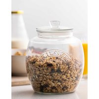 Kilner Set of 2 Round Glass Storage Jars Clear