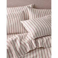 Piglet In Bed 2 Pack Pure Linen Walderton Stripe Pillowcases Natural
