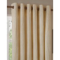 YARD Hebden Striped Blackout Eyelet Curtains Yellow Mix