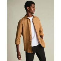 Charles Tyrwhitt Slim Fit Pure Linen Shirt Gold