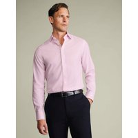Charles Tyrwhitt Slim Fit Non Iron Pure Cotton Twill Shirt Light Pink