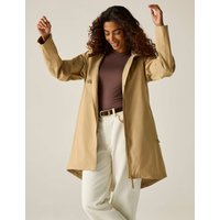 Regatta Brianka Waterproof Hooded Longline Jacket Beige