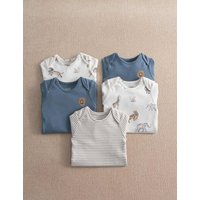 Mamas & Papas 5 Pack Safari Bodysuits (0-2 Yrs) Multi