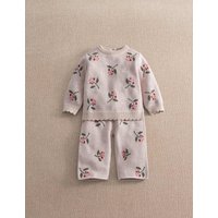 Mamas & Papas 2 Piece Berry Knitted Outfit (0-3 Yrs) Pink