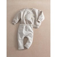 Mamas & Papas 2 Piece Pure Cotton Bunny Outfit (0-9 Mths) Grey