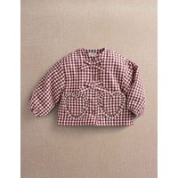 Mamas & Papas Pure Cotton Gingham Padded Jacket (3 Mths-3 Yrs) Red