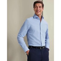Charles Tyrwhitt Slim Fit Non Iron Pure Cotton Check Shirt Blue Mix