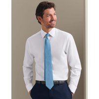 Charles Tyrwhitt Geometric Pure Silk Tie Light Blue Mix