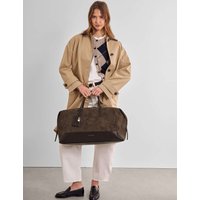 Katie Loxton Faux Suede Weekend Bag Chocolate