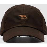Rodd & Gunn Pure Cotton Checked Baseball Cap Dark Burgundy
