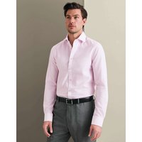 Charles Tyrwhitt Non Iron Regular Fit Pure Cotton Weave Check Shirt Pink Mix