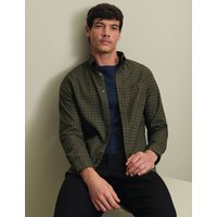 Charles Tyrwhitt Regular Fit Non Iron Pure Cotton Check Twill Shirt Green Mix