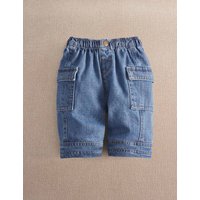 Mamas & Papas Straight Pure Cotton Jeans (0-3 Yrs) Blue