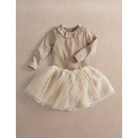 Mamas & Papas Sequin Tutu & Frill Bodysuit Set Gold