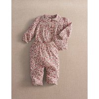 Mamas & Papas Pure Cotton Floral Pyjama Set Pink