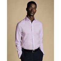 Charles Tyrwhitt Slim Fit Non Iron Pure Cotton Shirt Lilac
