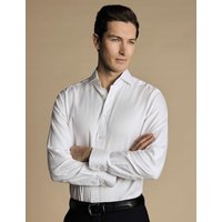 Charles Tyrwhitt Slim Fit Non Iron Herringbone Shirt White