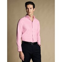 Charles Tyrwhitt Slim Fit Non Iron Pure Cotton Twill Shirt Pink