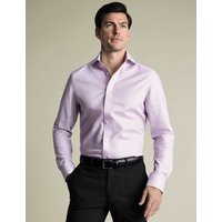 Charles Tyrwhitt Slim Fit Non Iron Pure Cotton Shirt Lilac