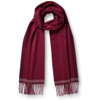 Charles Tyrwhitt Pure Cashmere Herringbone Scarf Red Mix
