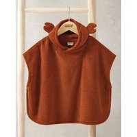 Mamas & Papas Pure Cotton Towelling Crab Hooded Poncho (3 Mths-3 Yrs) Orange