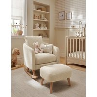 Mamas & Papas Alma Nursing Chair and Stool Cream Mix