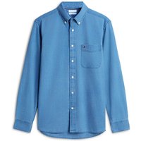 Tommy Hilfiger Regular Fit Pure Cotton Dobby Shirt Blue