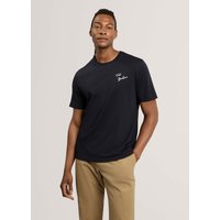 Ted Baker Pure Cotton T-Shirt Navy