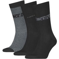 Calvin Klein 3 Pack CK Cotton Rich Socks Black