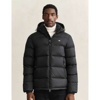 GANT Padded Hooded Zip Up Puffer Jacket Black