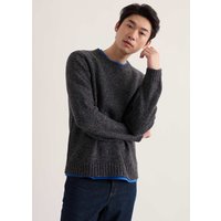 Seasalt Cornwall Merino Wool Rich Flecked Crew Neck Jumper Grey