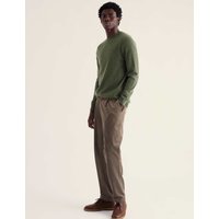 Seasalt Cornwall Prow Merino Wool Rich Crew Neck Jumper Olive