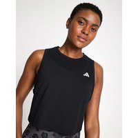 adidas Train Essentials Crew Neck Boxy Vest Top Black