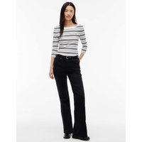 Tommy Hilfiger Cody Striped Pure Cotton Jersey T-Shirt Ecru Mix