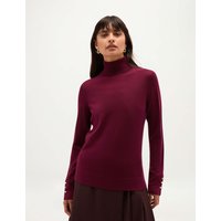 HOBBS Pure Merino Wool Roll Neck Jumper Purple