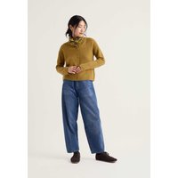Seasalt Cornwall Merino Wool Rich Button Front Relaxed Cardigan Yellow
