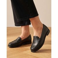 Jones Bootmaker Wide Fit Suede Loafers Black