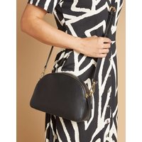 Jones Bootmaker Leather Cross Body Bag Black