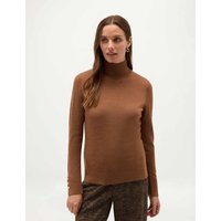 HOBBS Pure Merino Wool Roll Neck Jumper Brown
