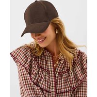 ACCESSORIZE Faux Suede Baseball Cap Chocolate