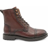 Jones Bootmaker Wide Fit Leather Lace up Boots Dark Brown