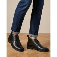Jones Bootmaker Leather Lace Up Chukka Boots Black