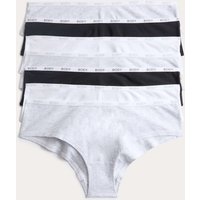 Body by M&S 7 Pack Cotton Rich Hipster Knickers Grey Mix