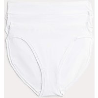 Body by M&S 3pk Flexifit™ Modal High Leg Knickers White