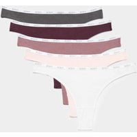 Body by M&S 5pk Cotton Rich Low Rise Thongs White Mix