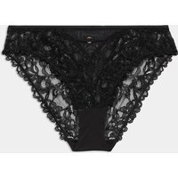 M&S Sabine Floral Lace High Leg Knickers Black