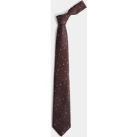 M&S Ditsy Floral Tie Burgundy
