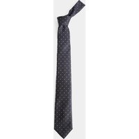 M&S SARTORIAL Pure Silk Polka Dot Tie Navy