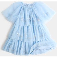 M&S Disney Frozen™ Sequin Tiered Dress (2-8 Yrs) Light Blue
